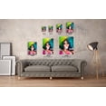 thumbnail image 3 of Awkward Styles African Woman Canvas Wall Art Colorful Portrait with Bubble Gum Home Decor Pop Art Prints, 3 of 7