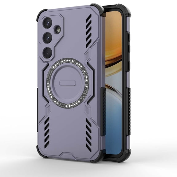 Armor Designed for Samsung Galaxy A57 Case, Built-in Magnet Compatible with MagSafe Charging Slim Lightweight Shockproof Dropproof Rugged Protective Phone Cover for Galaxy A57, Purple