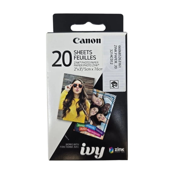 OLIVE- Canon Zp-2030-20 Zink Sticker Photo Paper 20 Sheets – &