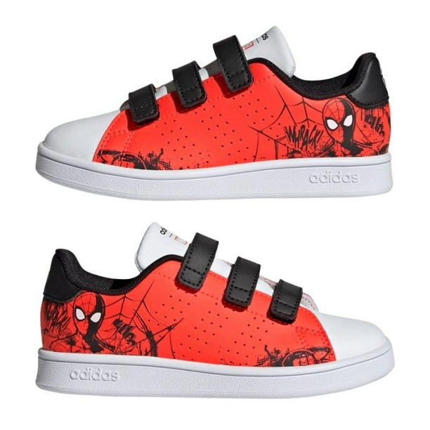 Tenis Adidas Advantage Spider Man para Ninos 17 A 22. GZ0651 rojo 20 Adidas GZ0651 ADVANTAGE SPIDER MAN Walmart en linea