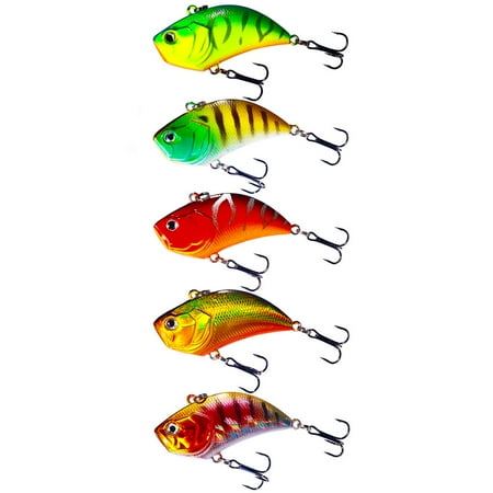 HENGJIA Fishing Lures Lipless Crankbaits Long Casting Distance Sinking Lure Hard Bait Minnow VIB Fishing Lure for Trout Walleye Redfish Freshwater or Saltwater