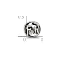 thumbnail image 2 of 925 Sterling Silver Polished Oxidized Reflections Faith Bead Charm 8.18x8.18mm Wide Pendant Necklace for Women, 2 of 2