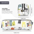 thumbnail image 3 of Fotbe New York Pattern Leather Pencil Case, Pencil Pouch with Durable Zipper, Compact and Stylish Organizer for Stationery, Art Supplies, Travel Essentials, 3 of 7