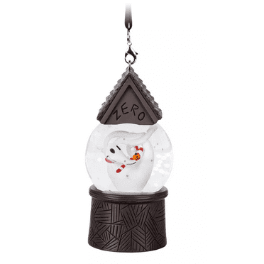Disney Parks Nightmare Before Christmas Zero Snowglobe Ornament New