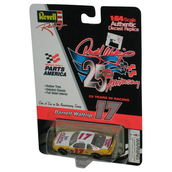 Revell Racing Darrell Waltrip (1997) 25th Western Auto's Parts America Yellow & White Toy Car