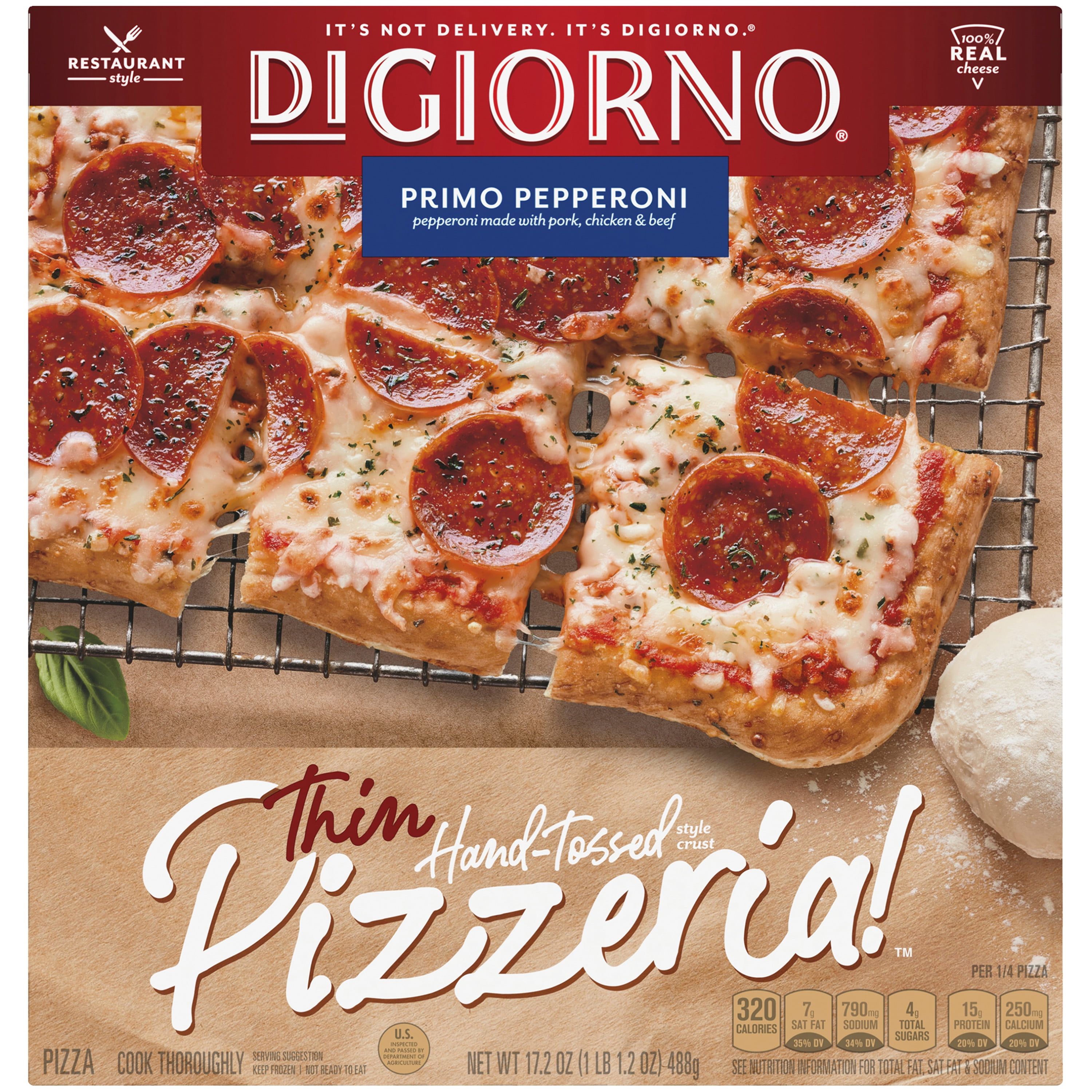 DiGiorno Pizzeria! HandTossed Thin Crust Primo Pepperoni Frozen Pizza