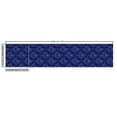 thumbnail image 3 of Ambesonne Royal Blue Fabric by the Yard Upholstery, Flora Waves Ornament, 3 Yards, Indigo and Dark Lavender, 3 of 5