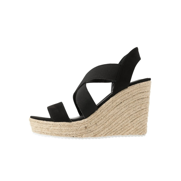 MADDEN GIRL Womens Black Elastic 1