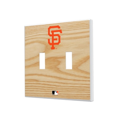 San Francisco Giants Baseball Bat Design Double Toggle Light Switch Plates