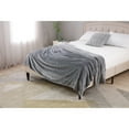 thumbnail image 5 of Grey Embossed Twin Blanket 60X80 100% Polyester, 5 of 5