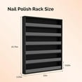 thumbnail image 3 of OmySalon 6 Layers Nail Polish Rack, Wall Mount Nail Polish Organizer w/Acrylic Baffle (White), 3 of 14