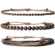 thumbnail image 1 of Nvzi Pulsera de cuerda ajustable hecha a mano con cuentas de piedra natural, 3 piezas A08, 1 of 5