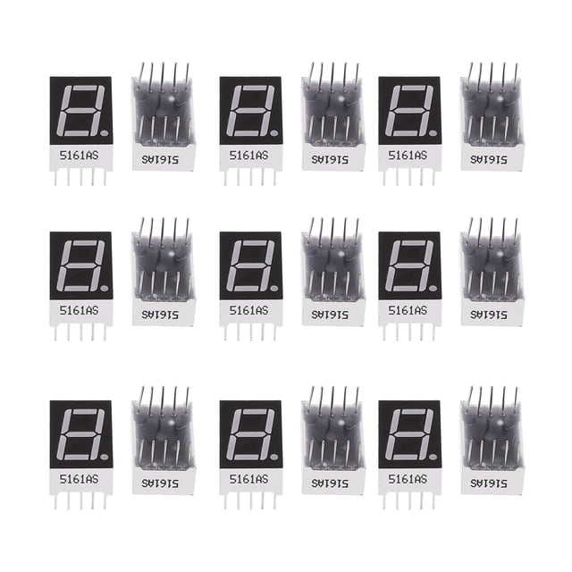Reloj de tubo con chip controlador de pantalla LED Shengjike 20 de 10 pines, 1 bit y 7 segmentos