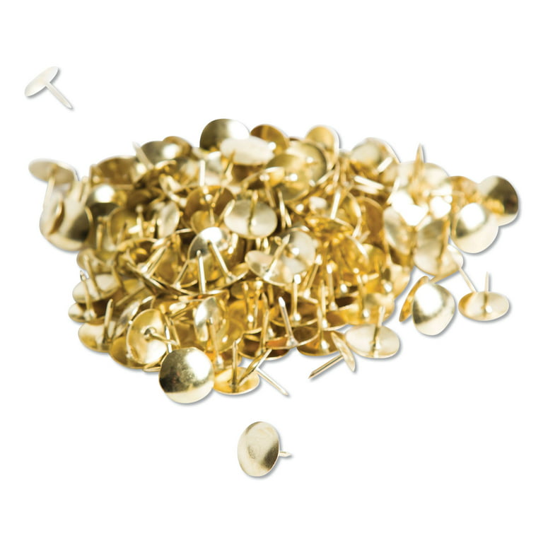 U Brands Fashion Metal Thumbtacks Metal Gold 3/8 200/pack 3091u06-24 :  Target