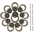 thumbnail image 1 of Tiradores de cajón vintage CHAO 10 piezas de aleación de zinc redondos para muebles, 1 of 5