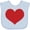 AE-Light Blue, variant on Inktastic Red Heart Valentine Boys or Girls Baby Bib