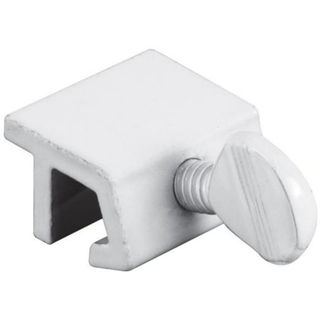 Prime Line U9823 4 Count White Extruded Aluminum Sliding Window Lock- 1 in.