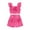Hot Pink, variant on Bxsruta Baby Girl Clothes, Girls' Solid Color Bow Sleeveless Top Half Body Pants Skirt Two-piece Set