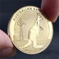 thumbnail image 2 of Moneda Australian Kangaroo 2012 de hierro bañado en oro, 35 g, 2 of 3