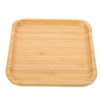 thumbnail image 5 of WORGEOUS Household Bamboo Plate Snack Plate Bamboo Storage Plate Fruit Serving Plate Bamboo Dessert Plate, 5 of 8