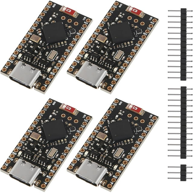Carte de Développement Pro Micro NRF52840 Module de Gestion de Charge Bluetooth Sans Fil, Compatible avec Nano V2.0 Type-C (4 Pcs)