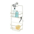 thumbnail image 4 of Wide Hanging 2-Tier Shower Caddy with Hooks - Storage for Shampoo, Conditioner, Body Wash, Razors, and Bar Soap, 4 of 4