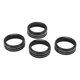 thumbnail image 1 of 4pcs AC Switch Ring Aluminium Alloy Stylish Rustproof Center Console Button Cover Replacement for Tacoma 2016?2022 Black, 1 of 5