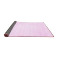 thumbnail image 2 of Ahgly Company Indoor Round Solid Pink Modern Area Rugs, 6' Round, 2 of 4