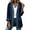 #03 Dark Blue 【Mix, Match & Rotate: Stock Up on Daily Colors】, variant on Women's Knit Jackets, Long Sleeve Paneled Denim Cardigan Outerwear with Collared Neck Single Button & Pocket, Trendy Casual Wear | VerBelle,Beige L