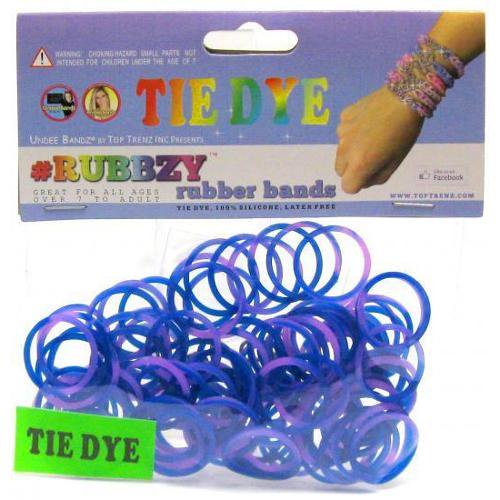 Navy Blue & Purple TieDye Rubber Bands Refill Pack 100 ct Rubbzy