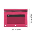 thumbnail image 3 of UALSRZL Under $1! Pencil Pouch for 3 Ring Binder, Large Capacity Pencil Case Oxford Cloth with Zipper, Mesh Pencil/Cosmetic Bag Travel(Free Gift), 3 of 6