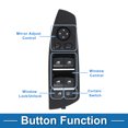 thumbnail image 3 of Interruptor de ventana eléctrica Unique Bargains No. 61319241915 para el lado del conductor delantero izquierdo para BMW 740i 750i para Alpina B7 Negro, 3 of 7