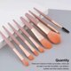 thumbnail image 5 of Soidarity Paquete de 8 brochas de maquillaje, base de polvo resistente al agua, Kit de sombras de ojos, brocha, cosmética profesional, blanco, Type3 NO3, 5 of 6