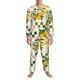 thumbnail image 3 of Balery Fruit Pijama para Hombre de Dos Piezas con Manga Larga, Conjunto de Dormir y Descanso Suave con Bolsillos-Large, 3 of 7