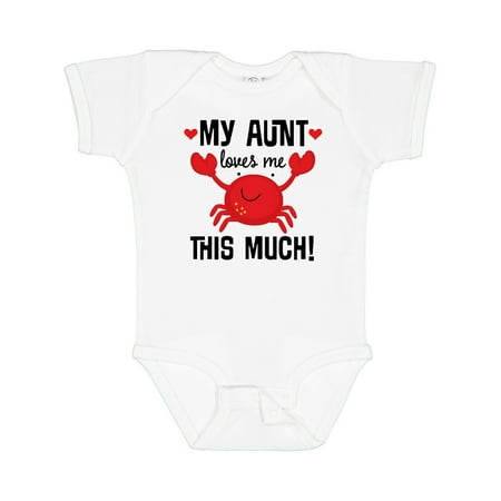 

Inktastic My Aunt Loves Me Nephew Gift Baby Boy or Baby Girl Bodysuit