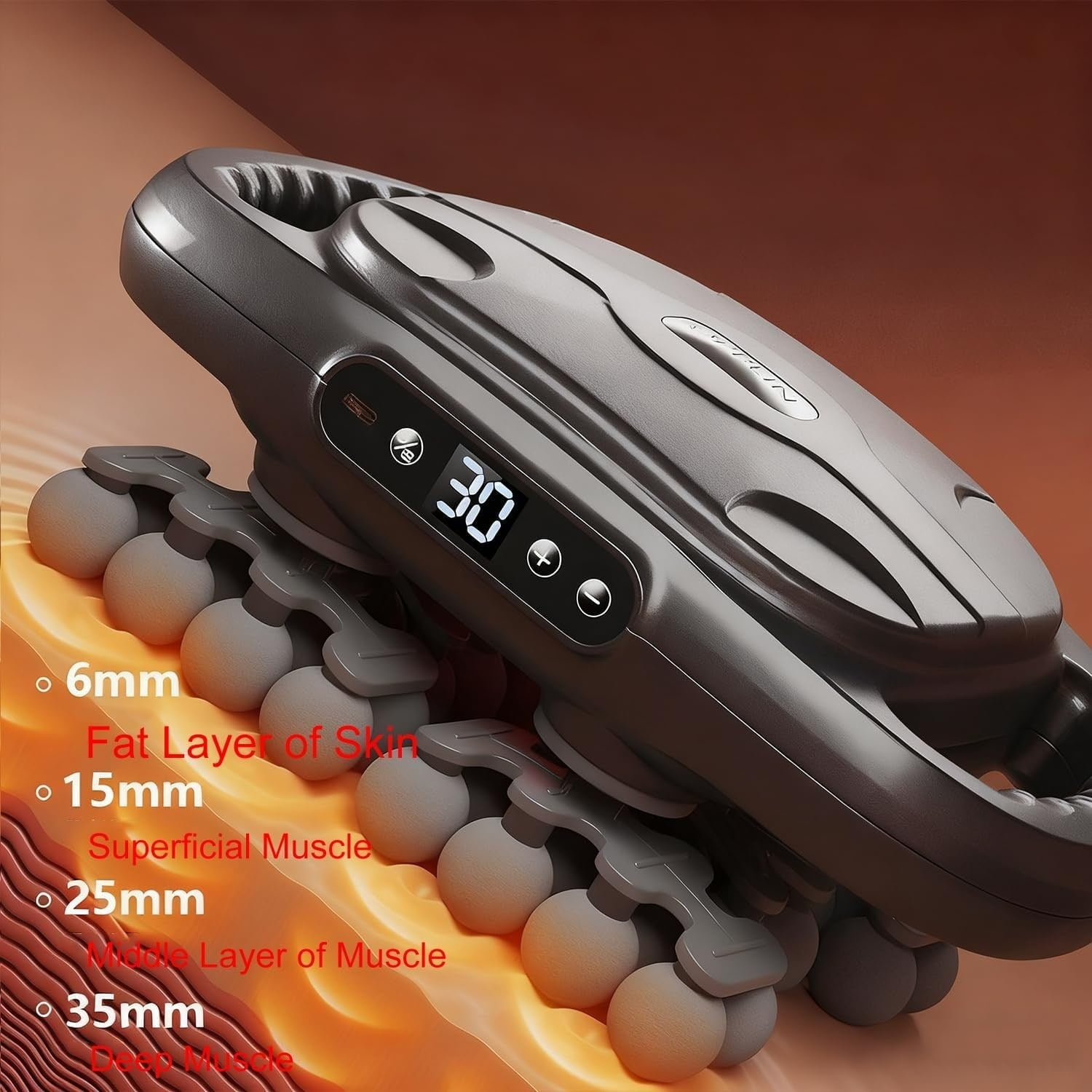 42 Head Massage Gun Set, Handheld Back Massager Gun Deep Tissue,9 Speeds Electric Percussion Muscle Body Massager for Athletes Neck Shoulder Pain Relief,Gifts for Men Women