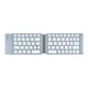 thumbnail image 1 of Teclado inalámbrico Bluetooth plegable doble para teléfono celular, tableta, computadora, mini teclado multifunción silencioso blanco, 1 of 5