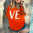 thumbnail image 2 of Baqcunre Valentine'S Day Shirts For Women Men And Women With With Love Printed Couple T Shirt Short Sleeve Top(Orange XS-4XL),Womens Tops Graphic Tees For Women Shirts For Women Womens Tops, 2 of 7