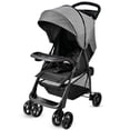 thumbnail image 1 of Lightweight Portable Baby Stroller, Compact Fold Travel Stroller with Adjustable Backrest, Large Canopy & 360° Swivel Wheels, Holds up to 33 lbs, 1 of 8
