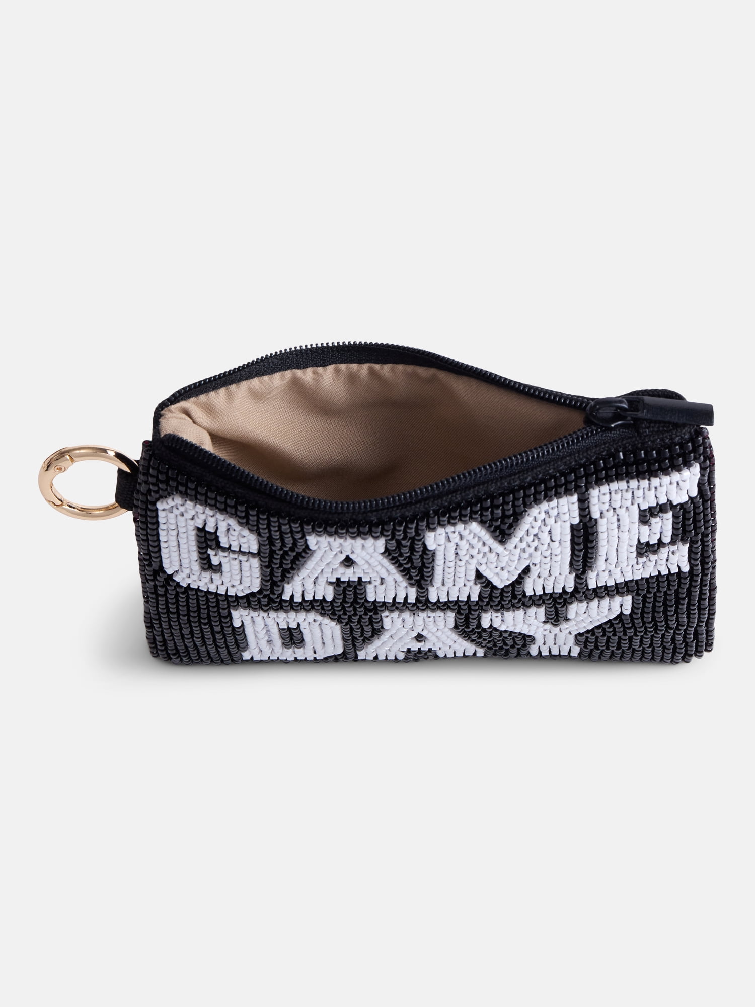 No Boundaries Women’s Game Day Beaded Pouch, Black