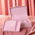 thumbnail image 7 of REGALWOVEN Velvet Accessory Box Organizer for Women, 2 Layer Accessory Display Storage, Mother"s Day Gift Pink, 7 of 7