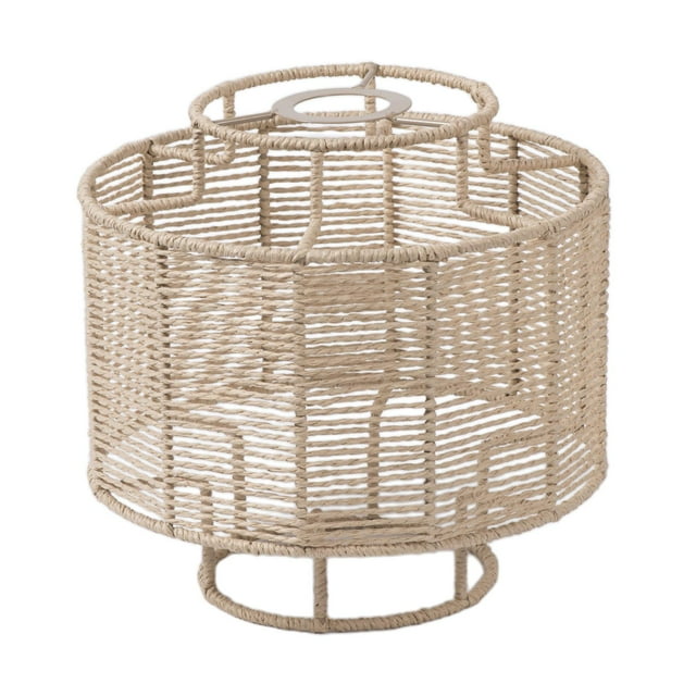 Lámpara colgante de ratán para isla de cocina 23cmx22cm