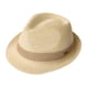 thumbnail image 1 of Sombrero Fancet Straw Fedora de ala corta para vacaciones en la playa, 1 of 4