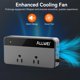 thumbnail image 4 of Inversor de corriente para coche ALLWEI 200 W, 12 V DC a 110 V AC con 4 puertos USB, 4 of 8
