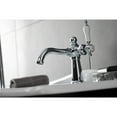 thumbnail image 3 of Kingston Brass KS154KLCP Nautical One-Handle Single-Hole Bathroom Faucet with Push Pop-Up Drain, Polished Chrome, 3 of 7