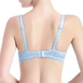 thumbnail image 3 of Women's Sexy Lace Push Up Plus Size Bra Sheer Balconette Underwire Unlined Light Blue 34, 3 of 5