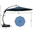 thumbnail image 5 of GRANDPATIO Napoli Sunbrella 12ft Round Canteliver Patio Umbrella with Base, Sunbrella Sapphire Blue, 5 of 6
