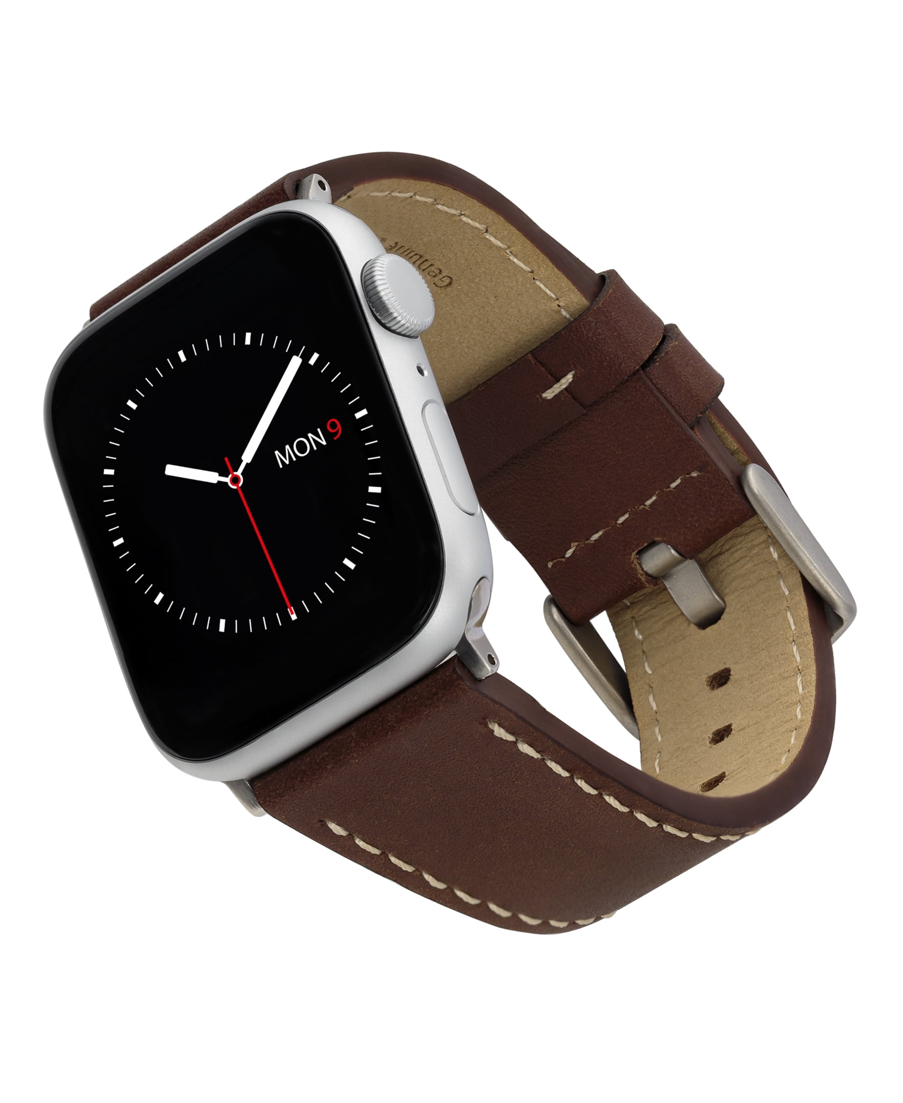 WITHit Brown Premium Leather Band for 42/44/45mm/Ultra (49mm) Apple Watch®