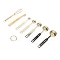 thumbnail image 2 of Measuring Spoons, Stackable Design Detachable Ring Baking Measuring Spoons With Leveler Eggbeater For Cooking Gold, 2 of 8