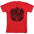 thumbnail image 3 of Back To School Adult Red Crew Neck Short Sleeve Tee-Medium, 3 of 4